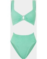Hunza G - Nadine Bikini With Pearly Hoop - Lyst