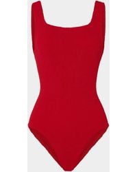 Hunza G - Coverage Square Neck Swim - Lyst