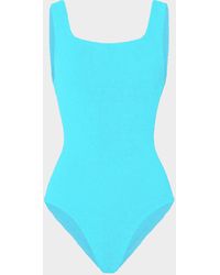 Hunza G - Coverage Square Neck Swim - Lyst