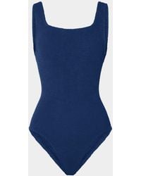 Hunza G - Coverage Square Neck Swim - Lyst