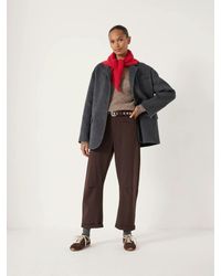 Hush - Tailored Cordi Barrel Leg Trousers - Lyst
