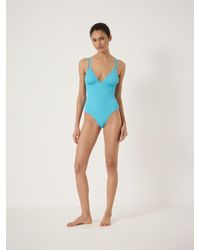 Hush - Dina Crinkle Double Strap Swimsuit - Lyst