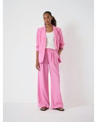 Hush - Lya Wool Blend Wide Leg Trousers - Lyst