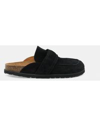 Hush - Pia Padded Suede Mules - Lyst