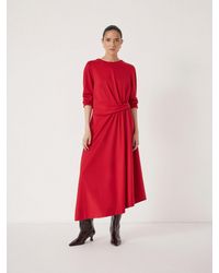 Hush - Asymmetric Hem Jersey Dress - Lyst