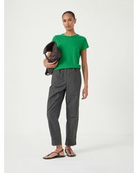Hush - Slim Fit Slub Cotton Crew Neck T-Shirt - Lyst