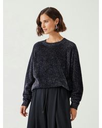 Hush - Jaime Metallic Tinsel Crew Neck Jumper - Lyst