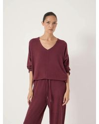 Hush - Gillian Supersoft V Neck Top - Lyst