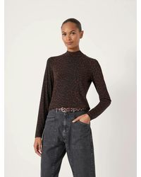 Hush - Printed Long Sleeve Top - Lyst