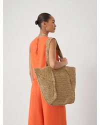 Hush - Aster Raffia Panel Tote Bag - Lyst