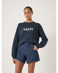 Hush - Salty Graphic Washed Sweatshirt - Lyst