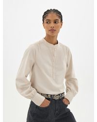 Hush - Cyra Long Sleeve Corduroy Blouse - Lyst