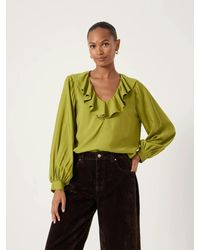 Hush - Air Flow Ruffle Blouse - Lyst