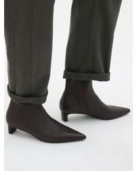 Hush - Marrin Leather Sock Boots - Lyst