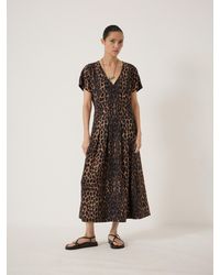 Hush - Bronte Pleated Midi Dress - Lyst