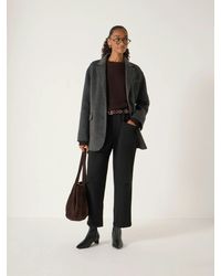 Hush - Tailored Cordi Barrel Leg Trousers - Lyst