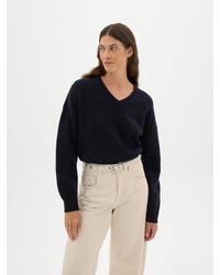 Hush - Millie Merino Wool V Neck Jumper - Lyst