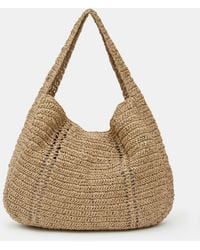 Hush - Raffia Oversized Tote Bag - Lyst