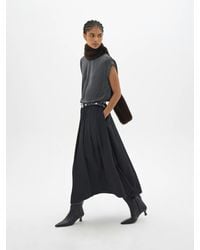 Hush - Ivy Chiffon Pleated Midi Skirt - Lyst