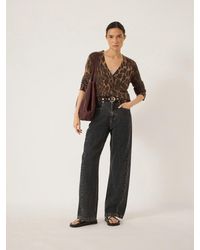 Hush - Saskia Straight Leg Jeans - Lyst