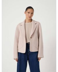 Hush - Mina Pure Wool Double Faced Cropped Blazer - Lyst