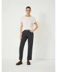 Hush - Agnes 2.0 Turn Up Jeans - Lyst