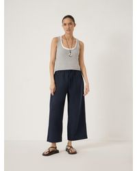 Hush - Arden Cropped Cotton Trousers - Lyst