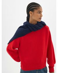 Hush - Knitted Hooded Scarf - Lyst