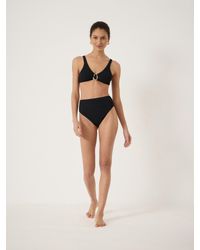 Hush - Hammered Trim Crinkle Bikini Top - Lyst