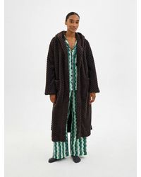 Hush - Penelope Hooded Textured Dressing Gown - Lyst