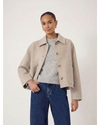 Hush - Checked Relaxed Double Faced Wool Jacket - Lyst