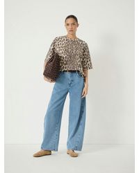Hush - Romina Leopard Print Heavyweight Cotton T-Shirt - Lyst