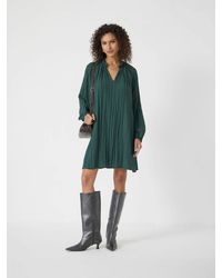 Hush - Ruffled Long Sleeve Mini Dress - Lyst