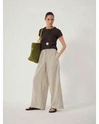 Hush - Sami Striped Side Detail Trousers - Lyst