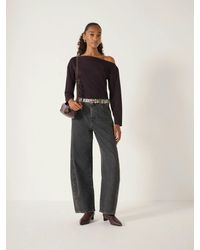 Hush - Off Shoulder Jersey Top - Lyst