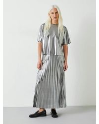 Hush - Raven Pleated Maxi Skirt - Lyst