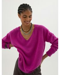 Hush - Constance Cashmere V Neck Jumper - Lyst