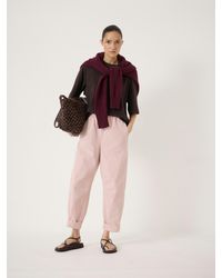 Hush - Jack Barrel Leg Pull On Trousers - Lyst