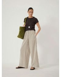 Hush - Sami Striped Side Detail Trousers - Lyst