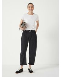 Hush - Cordi Barrel Leg Cotton Trousers - Lyst