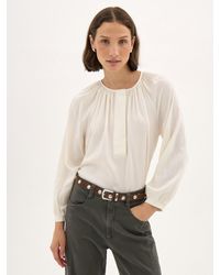Hush - Sylvia Soft Wool Blend Blouse - Lyst
