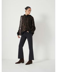 Hush - Eliana Cropped Mid Rise Bootcut Jeans - Lyst