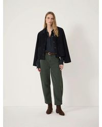 Hush - Bryce Seam Detail Barrel Leg Trousers - Lyst