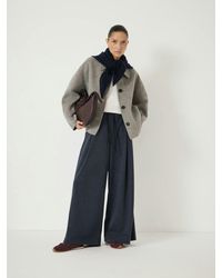 Hush - Taylor Check Wide Leg Jersey Trousers - Lyst
