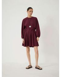 Hush - Thorne Godet Skirt Mini Dress - Lyst