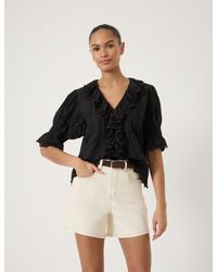 Hush - Koa Cotton Broderie Blouse - Lyst