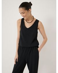 Hush - Cropped Jersey Jumpsuit - Lyst