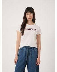 Hush - La Siesta Graphic Slub T-Shirt - Lyst