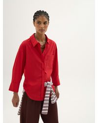 Hush - Aria Cotton Poplin Bracelet Length Shirt - Lyst