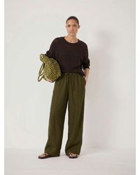 Hush - Cindy Linen Blend Crew Neck Jumper - Lyst